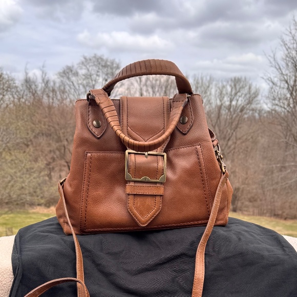 FRYE LEATHER HANDBAG - Picture 1 of 11